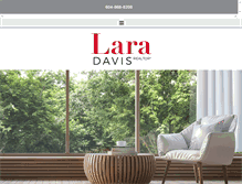 Tablet Screenshot of laradavis.com